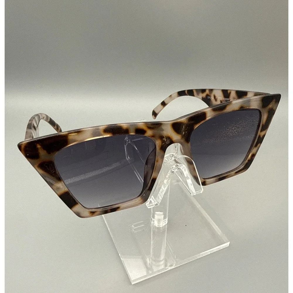 Cat Eye Sunglasses Dark Tortoise Frame Purple Gradient Polarized by Foster Grant